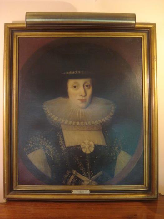 English oil Portrait of a lady by Gilbert Jackson signed and dated 1632