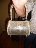 Clear Lucite handbag