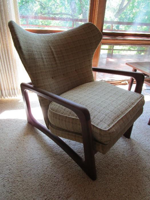Mid Century Modern wingback lounge chair by Adrian Pearsall