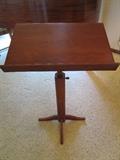 Walnut music stand