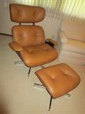 Vintage Eames style chair by Howard.  Headrest support needs some repair.