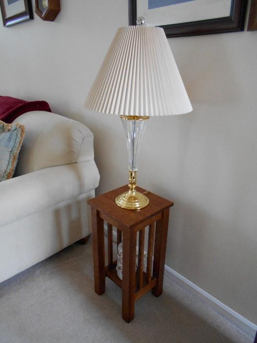 Occasional Table and Lamp