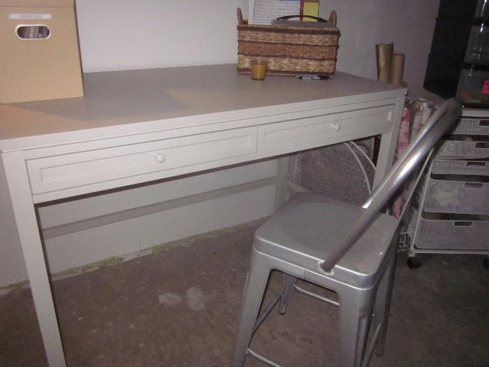 Desk, Work bench, table, Martha Stewart Home Collection. Stool 