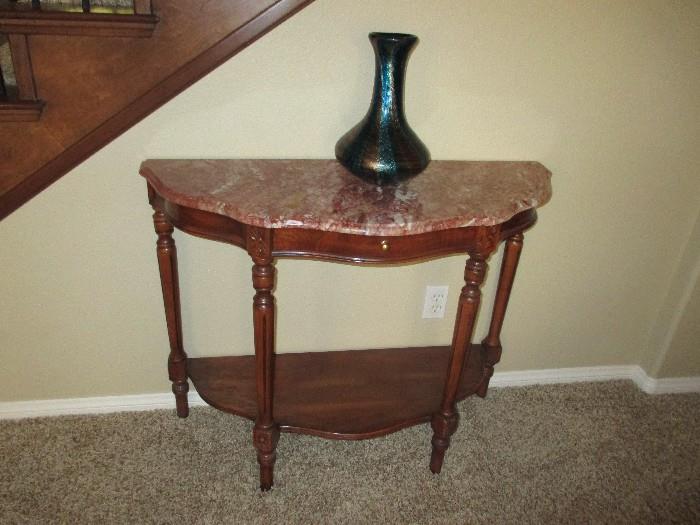 Lovely accent table with marble top
