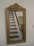 Small hall mirror with etching on mirror