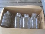Boxes of canning jars- Ball and Kerr