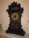 Antique mantle clock - 1876- given to Mrs. Griffey's grandparents 