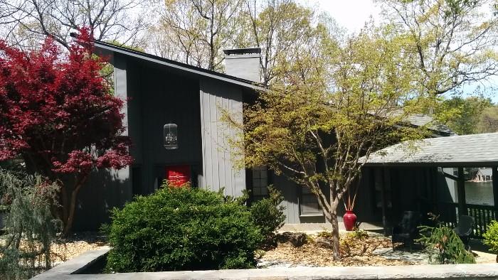 The largest house built on Berkeley Lake, in 1971. The five car garage was considered The Garaj Mahal!