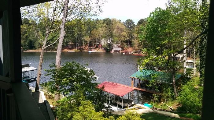 Gorgeous view from the back of the house, to Berkeley Lake. The house is already sold, so don't get crazy.