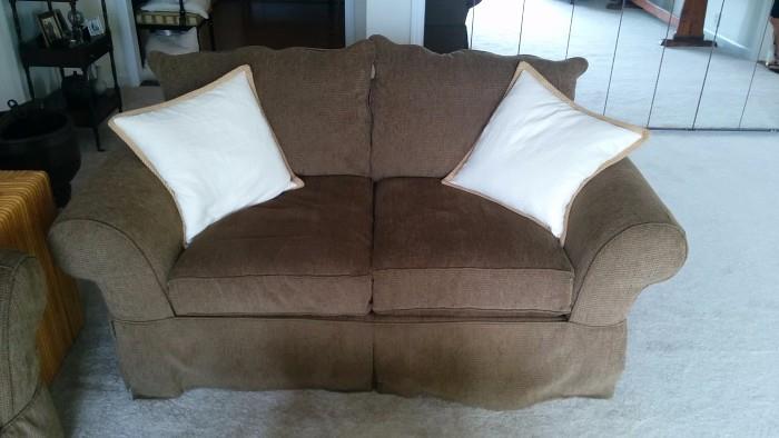 Here's the matching love seat, perfect for movie night!