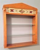Wall Shelf; We have several of these pieces, handmade, Stained Glass and many of them have back lighting