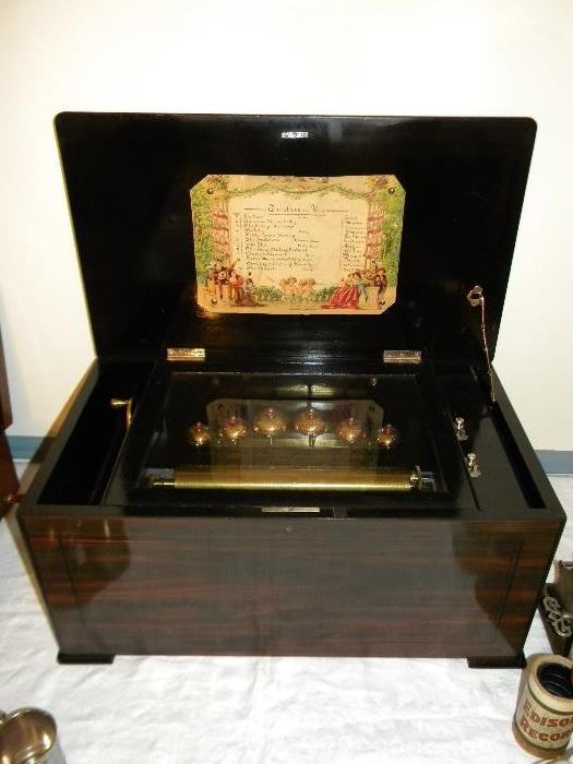 Antique music box restored.  Gorgeous!