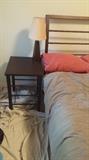 Crate & Barrell Cascade King size bed Frame and side table