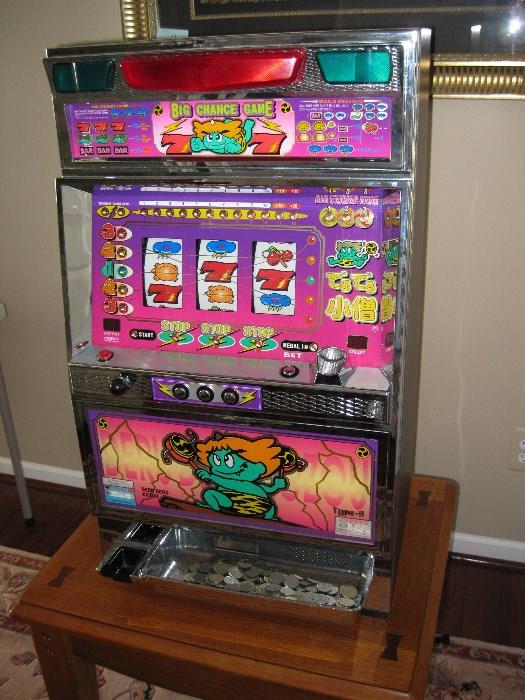 This slot machine could be yours for hours of fun, tokens included.
