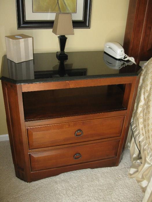Thomasville Nightstand with Marble Top