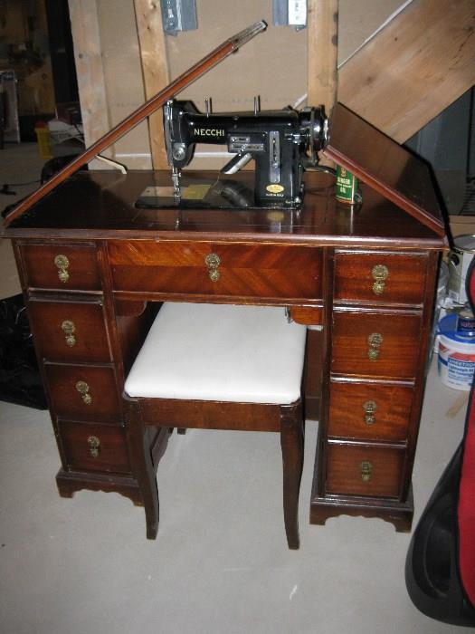Sewing Machine with Bench