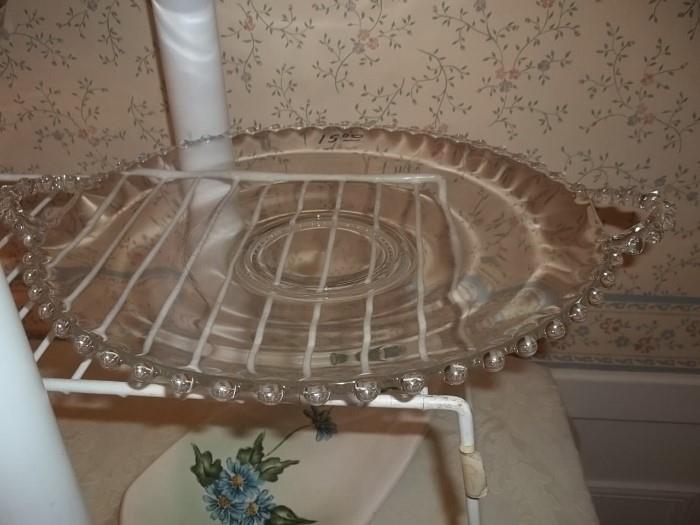 vintage candlewick platter