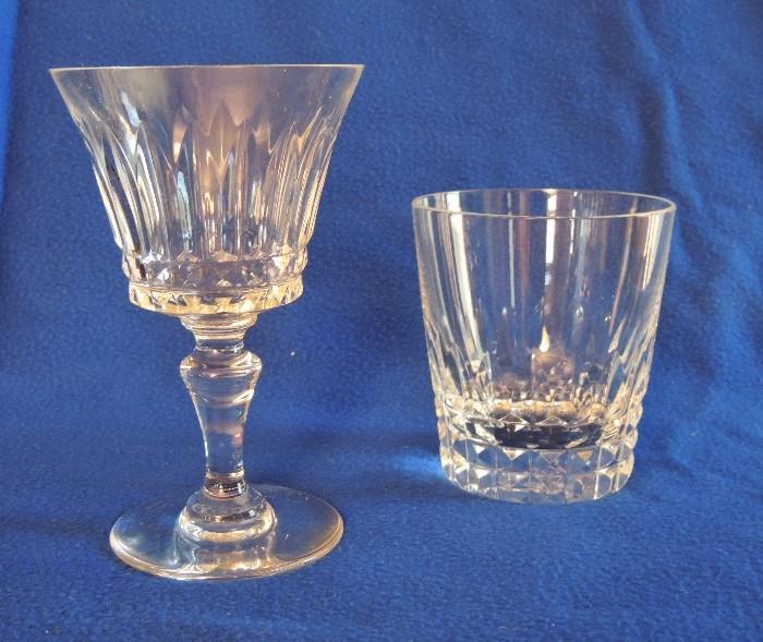 Baccarat crystal "Piccadilly" pattern : wine (6), highball (5) and water (6) glasses