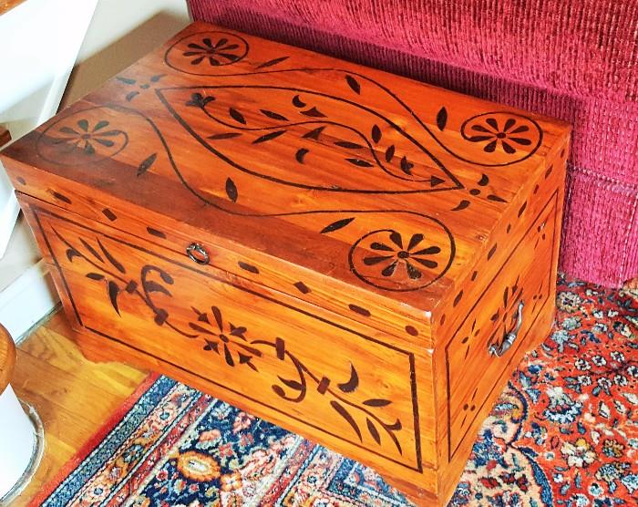 Decorative wooden chest