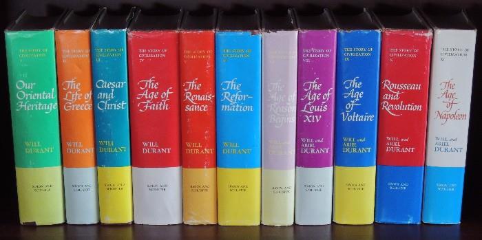 Will and Ariel Durant's 11-volume History of Civilization series