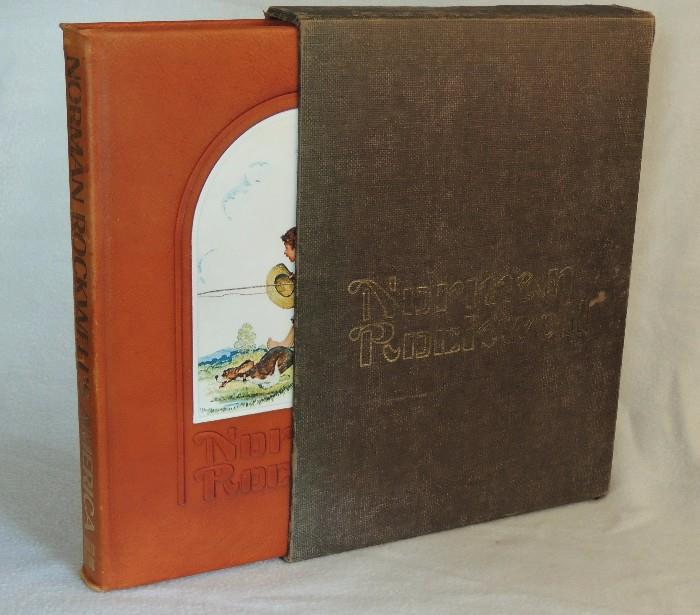 Norman Rockwell's America, limited edition in leather binding and bookbox