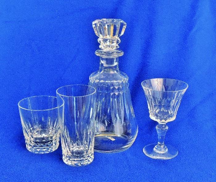 Baccarat crystal "Piccadilly" pattern : wine (6), highball (5) and water (6) glasses