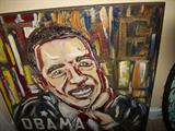 One of many originals of Obama by Danny Campbell
