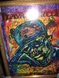 Original painting of "Dolla Boy" with original signatures from famous rappers such as "Ludicris"