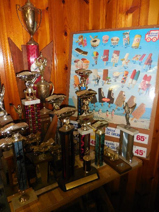 Vintage Trophies..and then Vintage Good Humor Advertising Ice cream