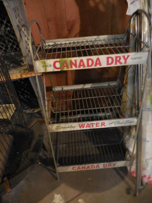 Canada Dry Soda Advertising Display Rack