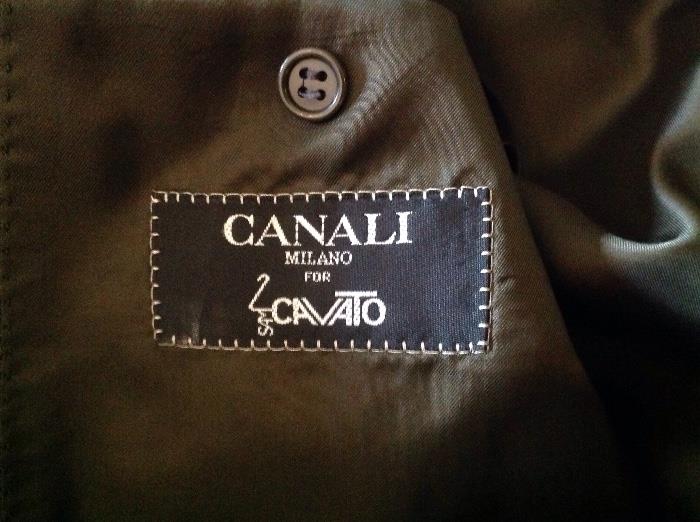 Men's designer sports coats size 44 tall. Canali Milano Cavato 