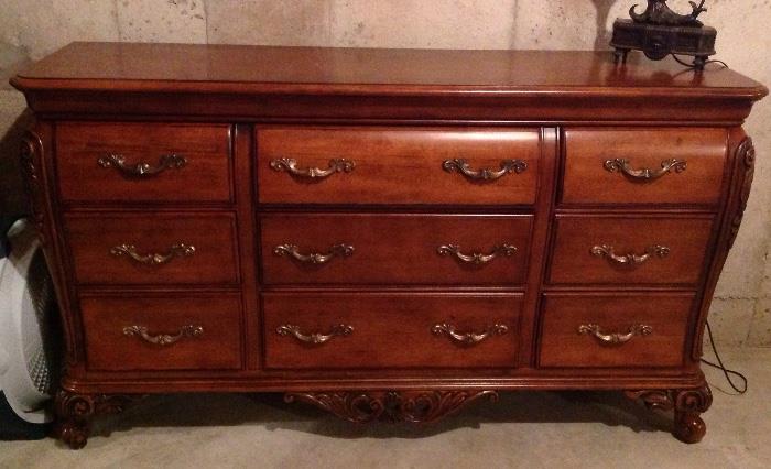 NEW NEVER USED dresser that matches king bed, armoire and nightstands 