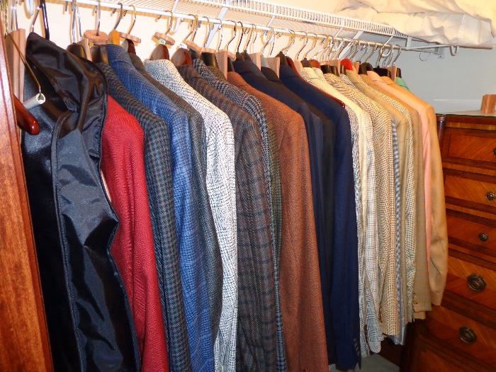 Men's designer coats 44 tall