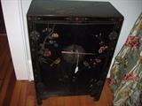 Laquered and painted chinese cabinet.