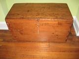Antique pine blanket box