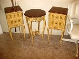 Three Fr. Prov side tables