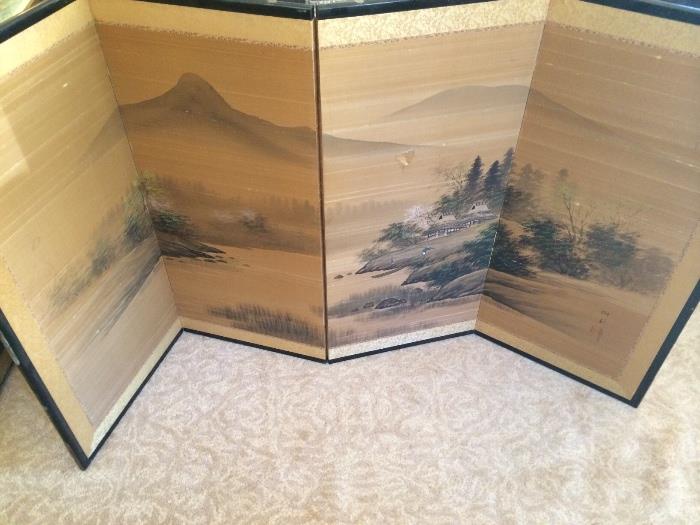 Japanese silk screen divider 