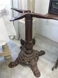 Iron table base. Prop from Sopranos set.