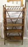 Antique bamboo shelving