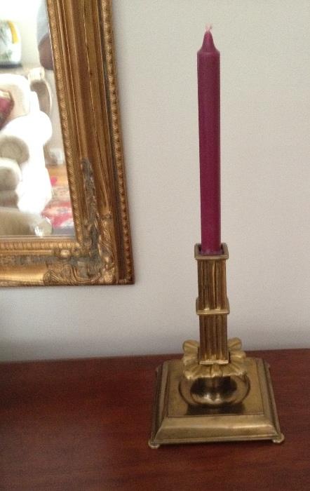 Pair of Mottahedeh Brass Candle stick