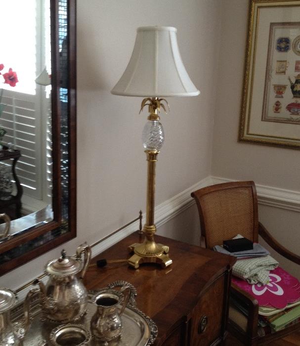 Pair of Waterford lamps
