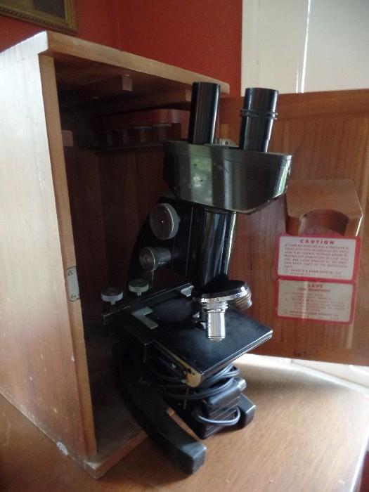 Vintage microscope 