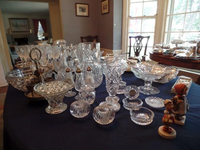 Lots of waterford and other signed crystal pieces