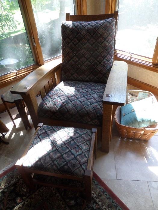 Stickley Chair and Ottoman