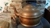 Copper tea kettle