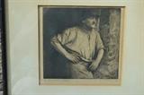 "The Blacksmith Wexford" etching signed Dennis Morgan 12/75