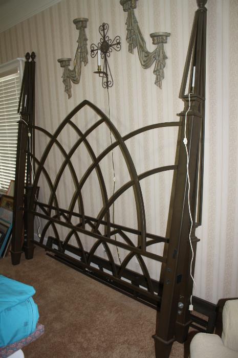 Original king size iron bed.  Absolutely beautiful!!