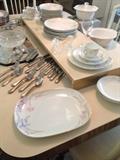 Mikasa Serving pieces, China and Crystal Bowl