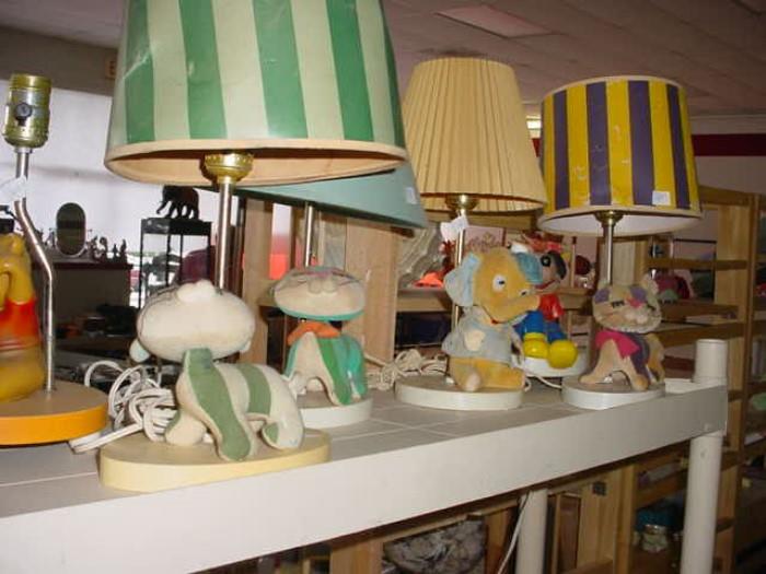 Early 1960's Dream Pet's lamps