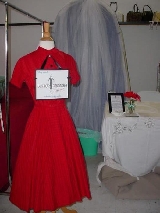Vintage dresses, linens, gowns, lingerie and others